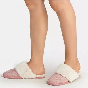 New! COACH ZIVA SLIPPERS, Size 7, Pink